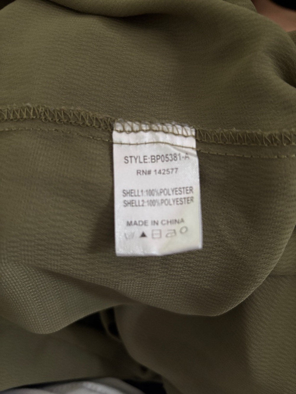 Blashe Olive Crochet Bodice Wide-Leg Jumpsuit Open Back V Neck Like New - Picture 12 of 16